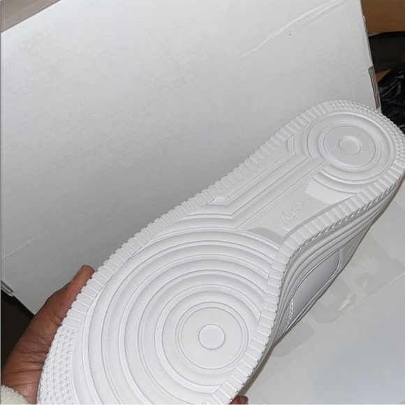 Nike  Air Force 1 Acronym  All-White Sneakers with Zipper Accent main image 4